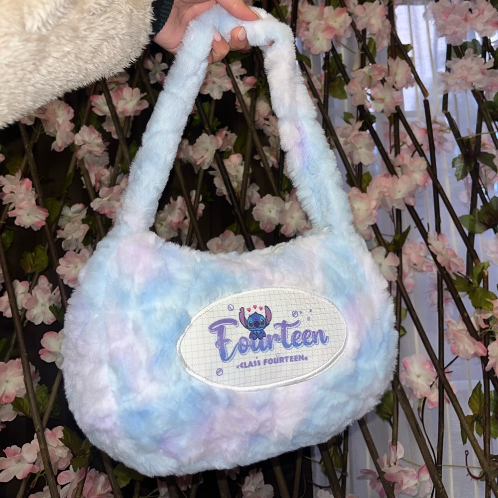 Stitch plush purse